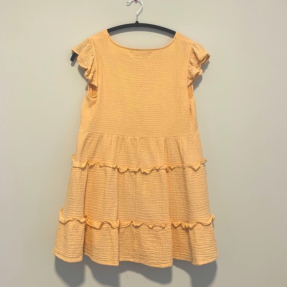 Peach Smock Dress Size Medium - Picture 2 of 2
